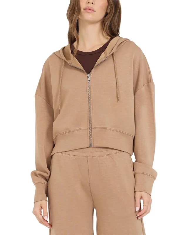 Best Sellers Vintage Havana Cloud Fleece Crop Zip-Up