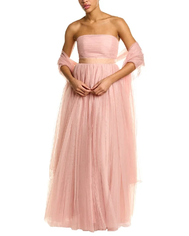 Effortless Comfort Badgley Mischka Tulle Babydoll Gown